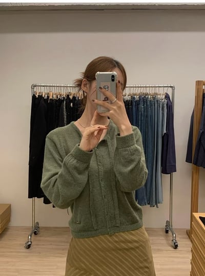 垂帶舒服排扣薄毛衣8