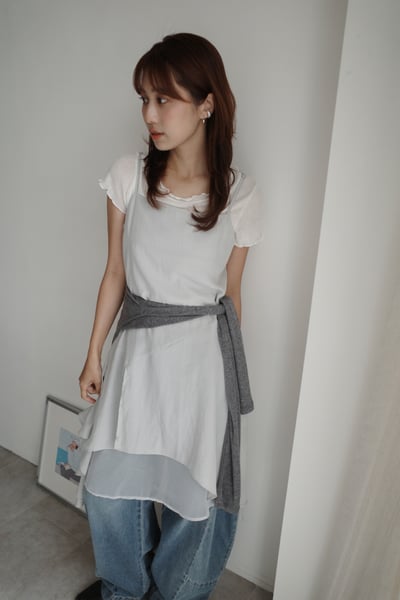 設計不對稱層次質感洋裝5