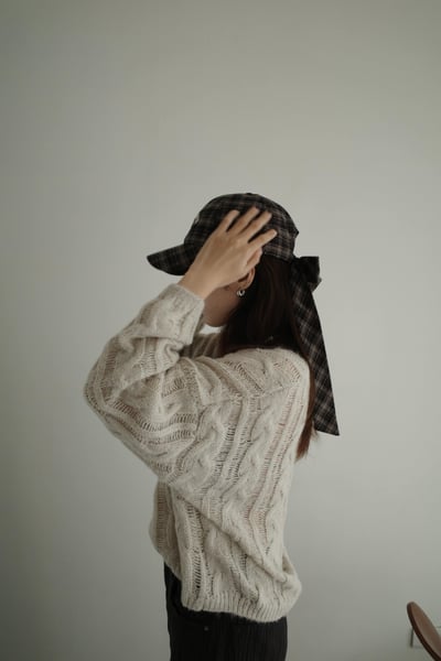 微透質感滾細麻花短板毛衣4