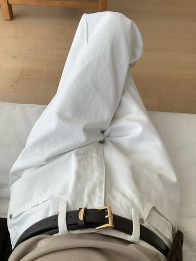 此檔期獨家！金扣質感真皮皮帶3