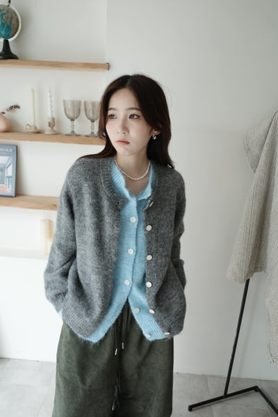 (Best!) 撞色假兩件拼接毛衣小外3