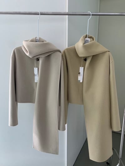 『設計大牌』手工設計羊毛大衣（含圍巾）6