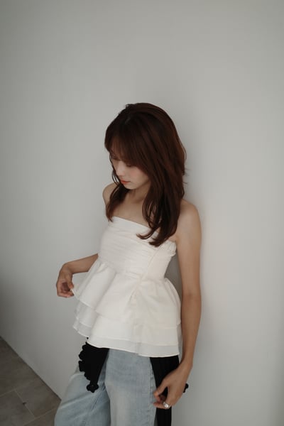 抓褶下裙擺鬆緊平口(可當短裙）3