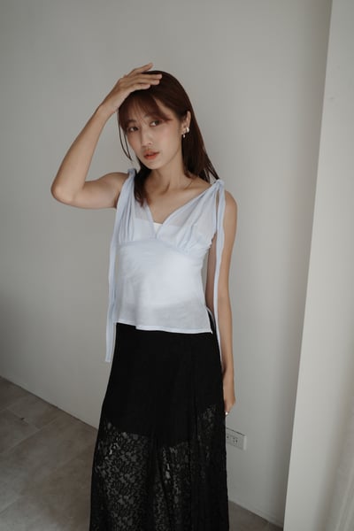 雙綁帶棉質開Ｖ背心2