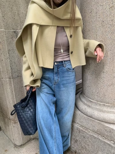 『設計大牌』手工設計羊毛大衣（含圍巾）4