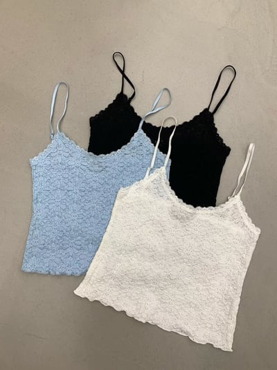 皺皺雕花細肩背心6