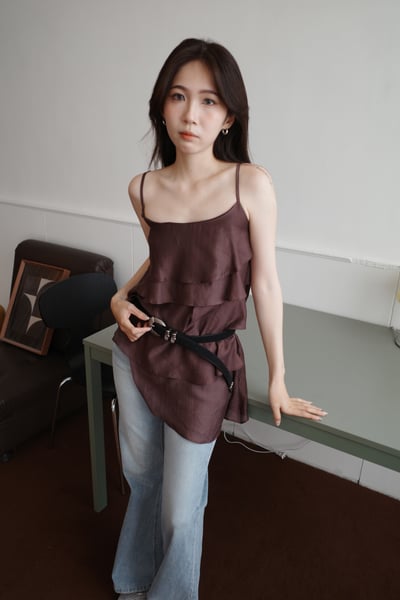 貼腿合身淺喇叭牛仔褲2