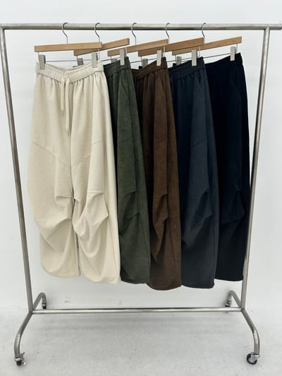 廓形燈芯絨車線工裝褲9