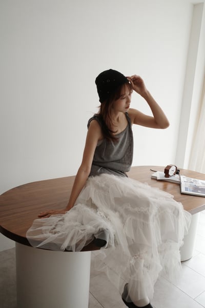 超美層次透膚紗裙5