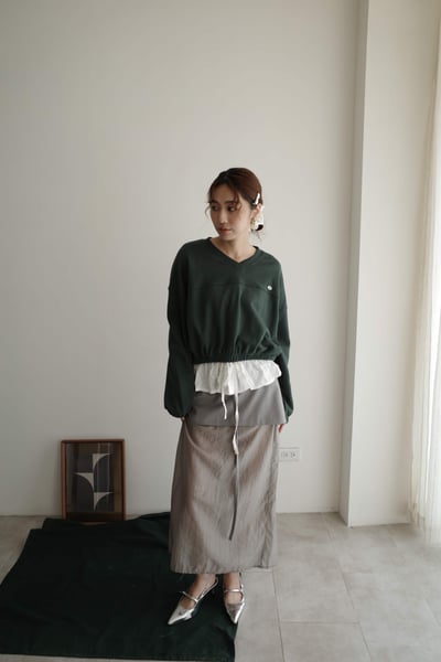 層次仙女光澤半裙4