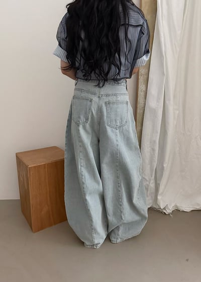 廓形帥氣彎刀寬牛仔4