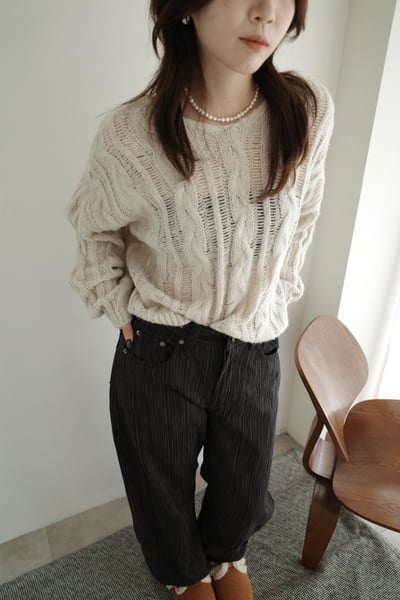 挺版微磨毛直線牛仔褲6