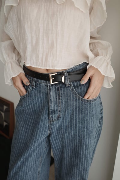 此檔期獨家！金扣質感真皮皮帶2