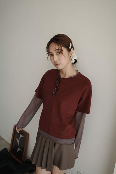 挺版毛料經典tee5