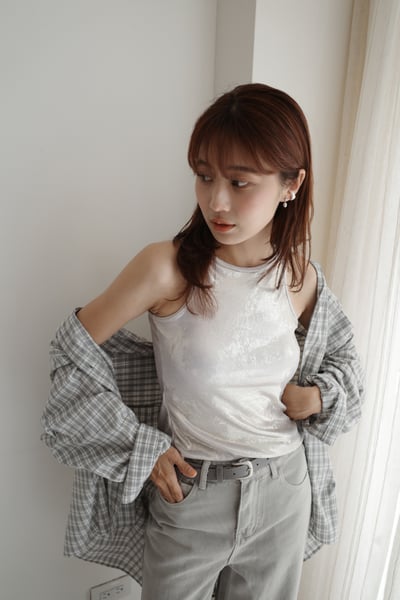 特殊光澤附罩杯坦克背心1