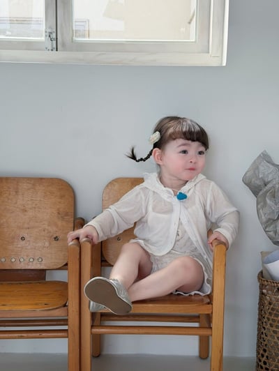 刺繡花花薄透連帽防曬罩衫3