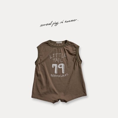 手繪數字連身衣(2color)2