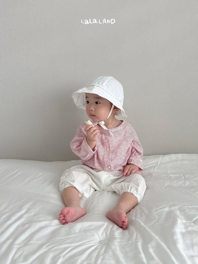 紋理鬆緊縮口褲(2color/baby)6