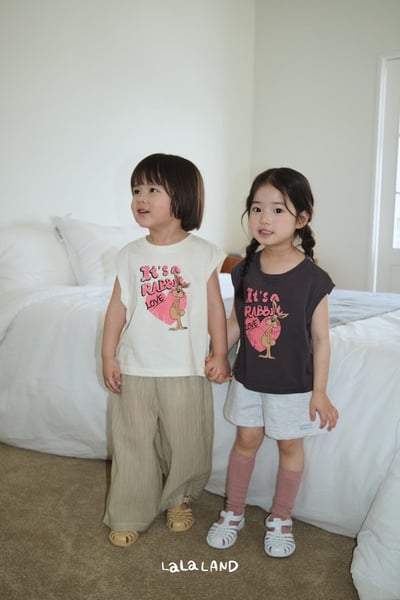 布標口袋鬆緊褲(5color/kids)22