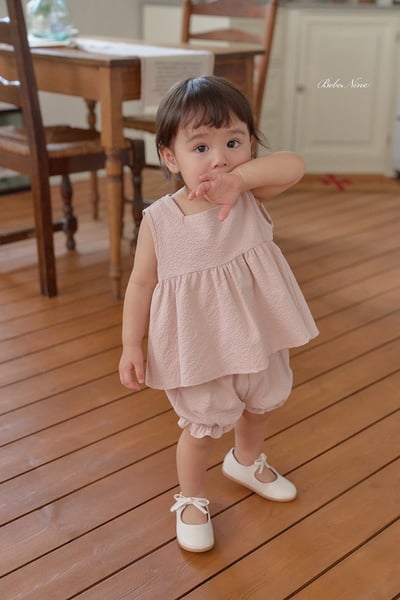 傘擺背心+花苞褲套裝(2color)6