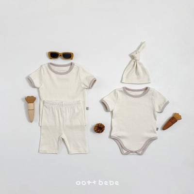 小刺繡包屁衣+帽set4