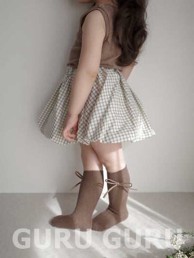 格紋雲朵裙(2color)13