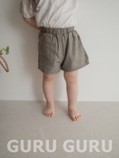 大口袋鬆緊褲(2color)2