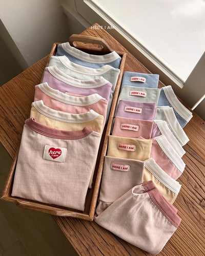 馬卡龍上衣+褲套裝(baby/kids)1