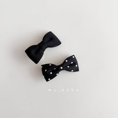 ribbon髮夾2入/組(3color)3