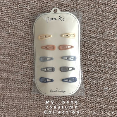 莫蘭迪小髮夾10入/組5