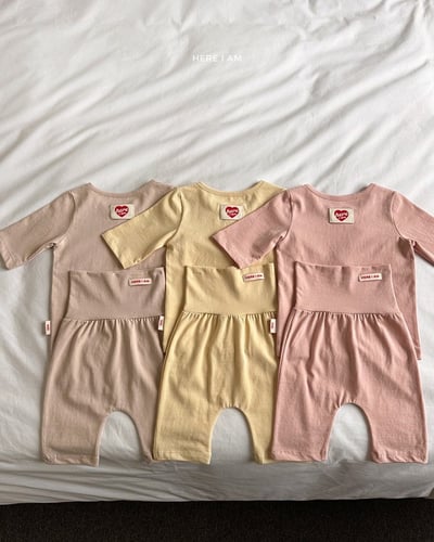 馬卡龍6分袖+褲套裝(baby/kids)8