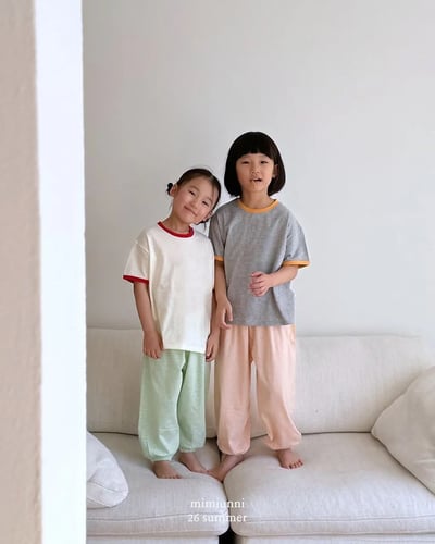 MIMI1+1夏日橫紋防曬防紋褲5