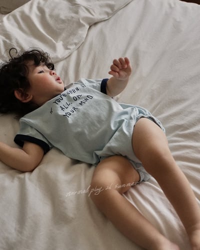 撞色滾邊包屁衣(2color)5