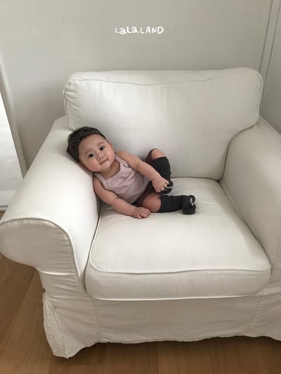 布標口袋6分鬆緊褲(2color/baby)5