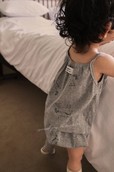 彩繪小馬傘擺背心/麵包褲/圍兜(2color)18