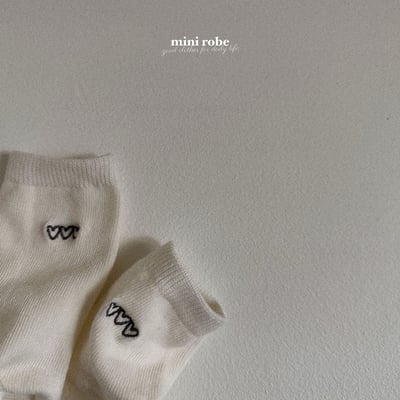 刺繡愛心襪(4入/組)5