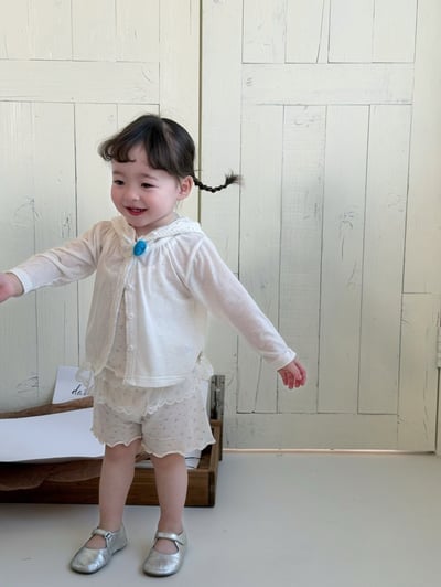 刺繡花花薄透連帽防曬罩衫5