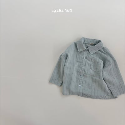 棉麻條紋襯衫(2color/kids)16