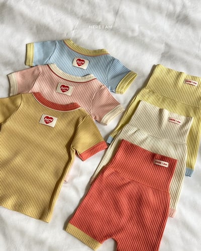 撞色滾邊居家套裝(baby/kids)8