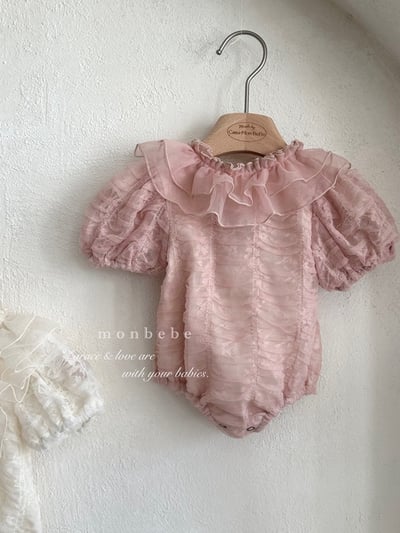 浪漫ribbon層次荷葉領包屁衣10