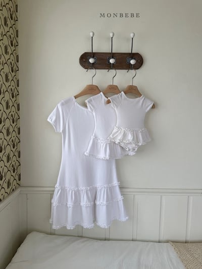 花捲滾邊親子裝(3color)1