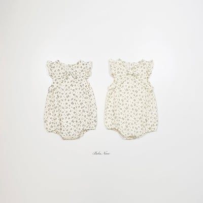 ribbon花花飛袖包屁衣(2color)11