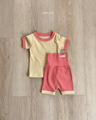 撞色滾邊居家套裝(baby/kids)4