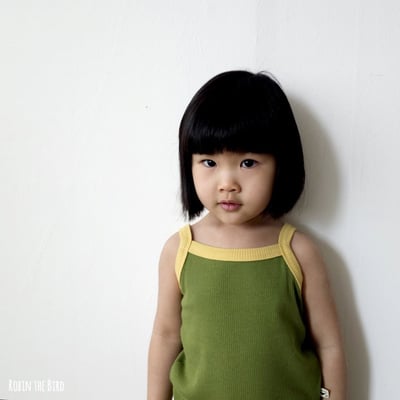 撞色背心+褲set(6color)12