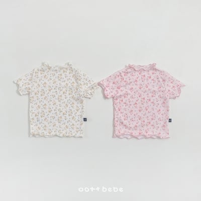 木耳捲邊花花上衣1