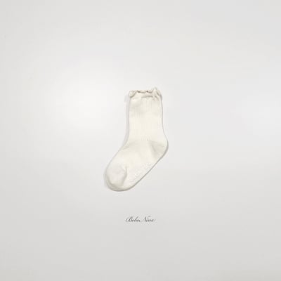 木耳捲邊襪3入/組11