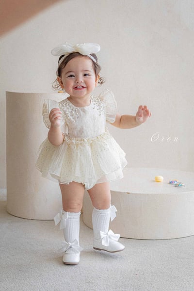 珍珠閃耀小公主包屁紗裙/洋裝(2color)10