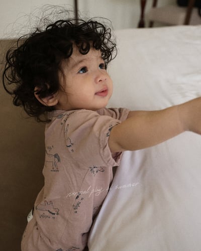 手繪小馬上衣/寬褲襠褲(2color)13