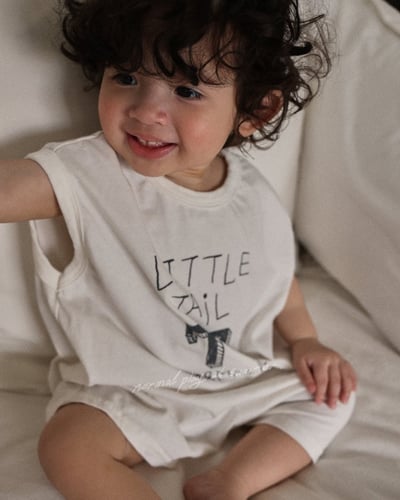 手繪數字連身衣(2color)3