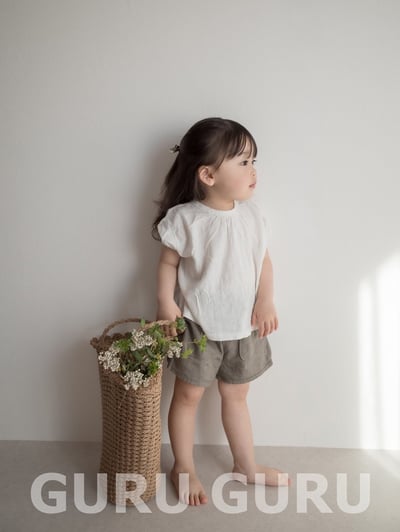 大口袋鬆緊褲(2color)3